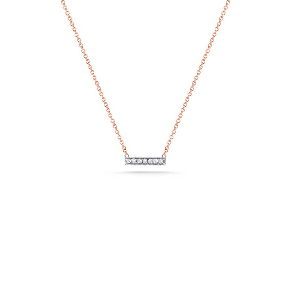 Dana Rebecca Sylvie Rose Bar Necklace